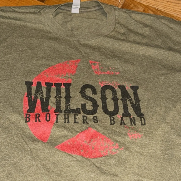 WILSON BROTHERS BAND Short Sleeve Round Neck T-Shirt Next Level XL - Picture 4 of 9